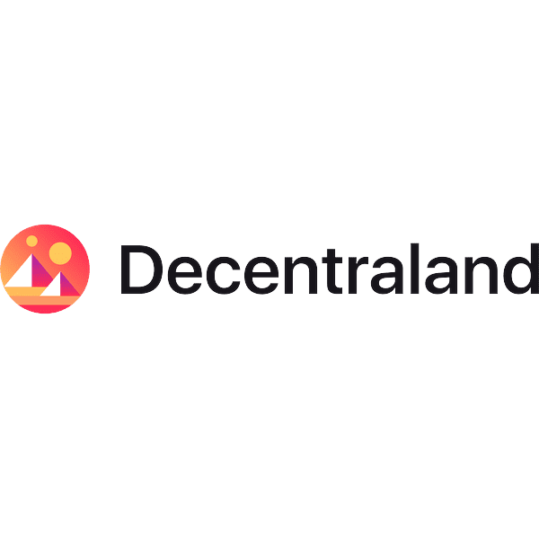 Decentraland logo – decentralized NFT-based metaverse and virtual land platform